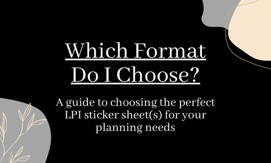 Which Format Do I Choose? Let's Plan It Sticker Collections