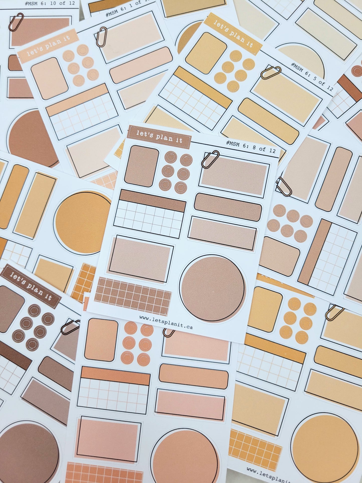 Sampler mini sheets | V6 | 12 sheets | 2 paper types