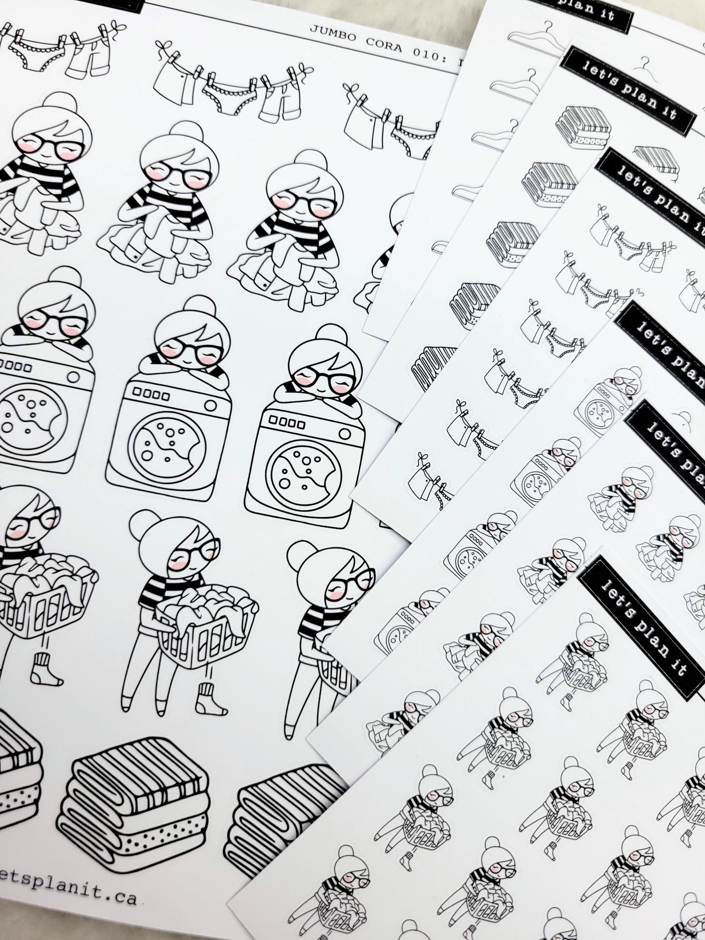 Cora | Laundry | character stickers