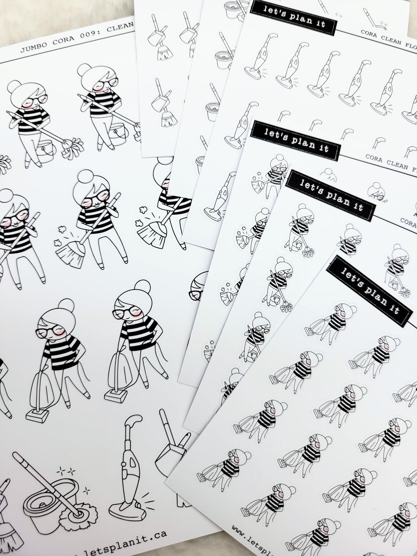 Cora | Clean Floors | character stickers