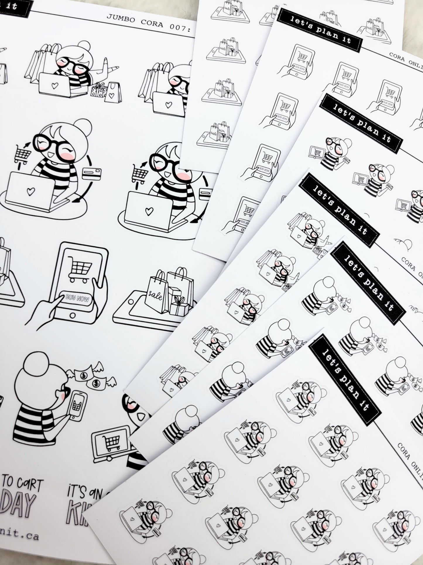 Cora | Online Shopping | character stickers