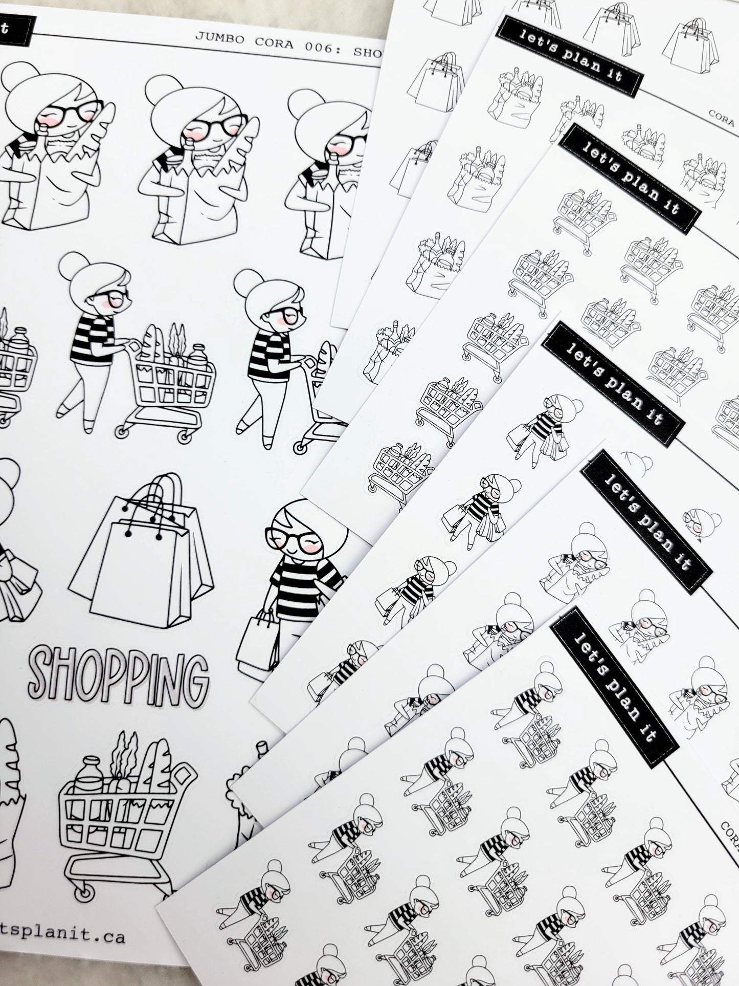 Cora | Shopping | character stickers