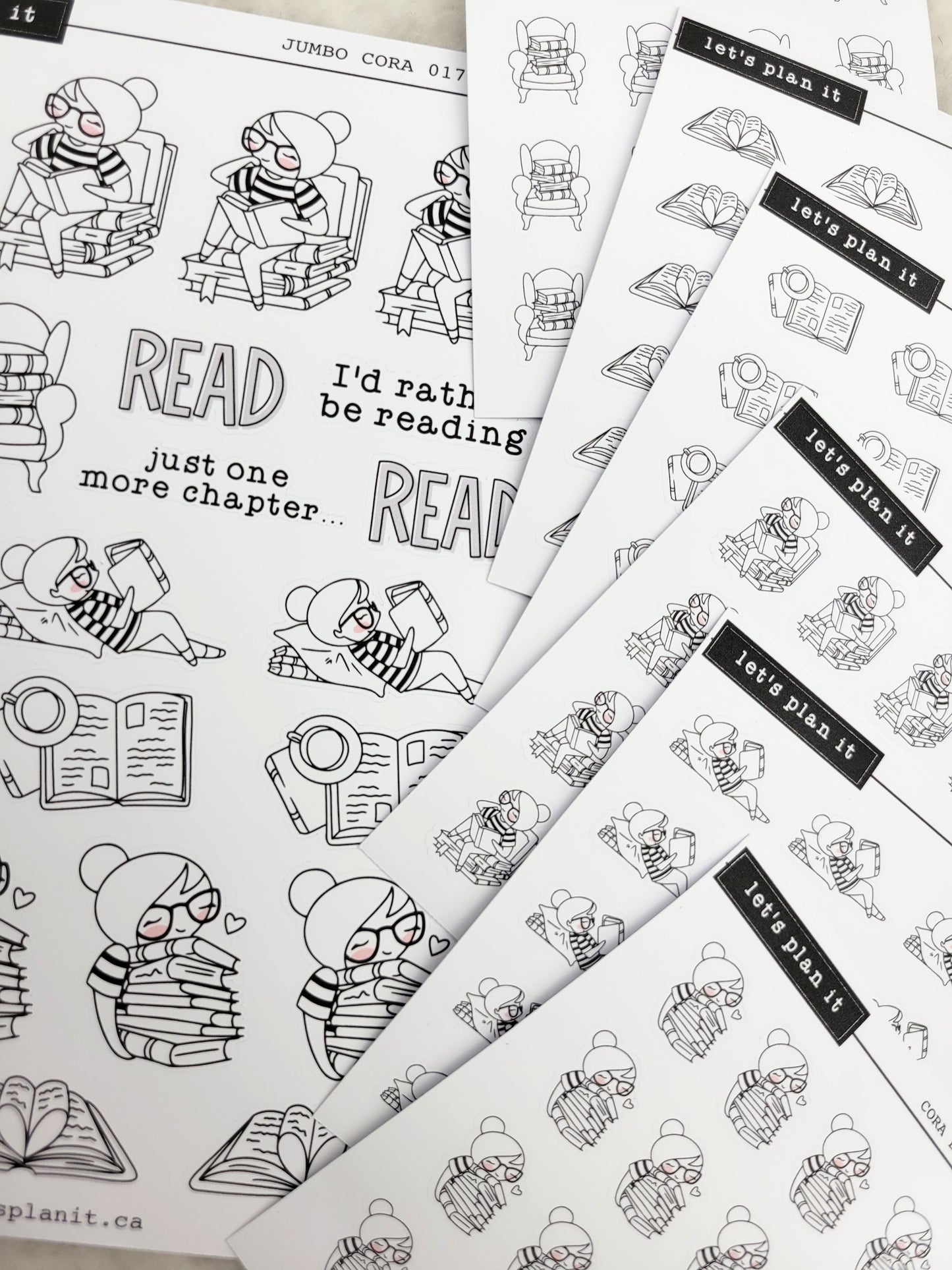 Cora | Bookworm | character stickers