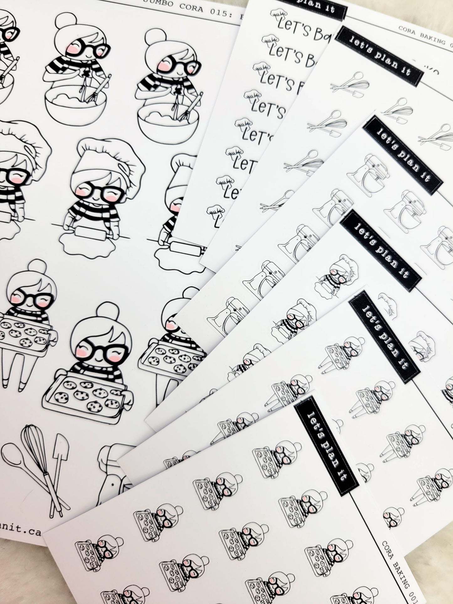 Cora | Baking | character stickers