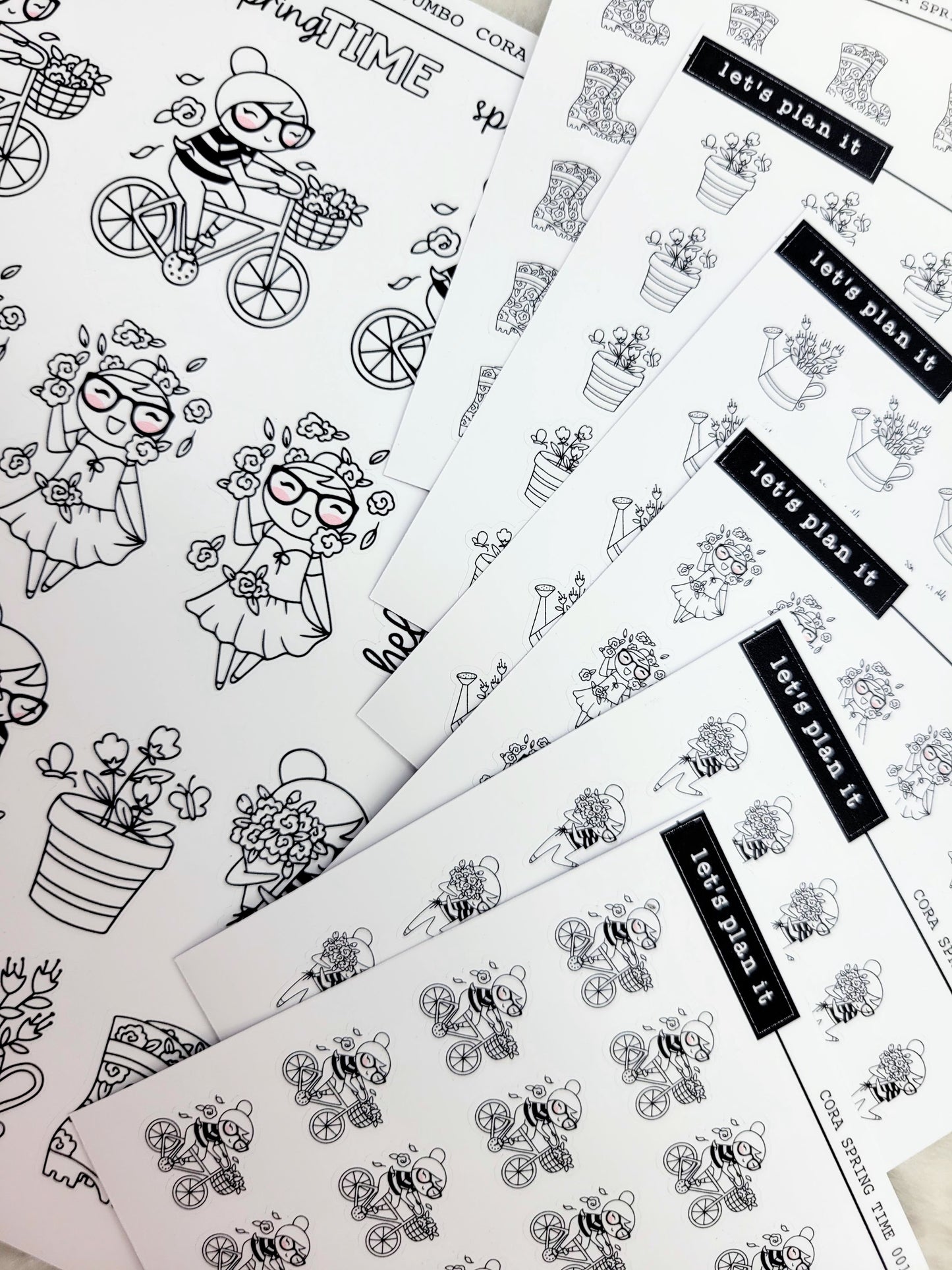 Cora | Spring | character stickers