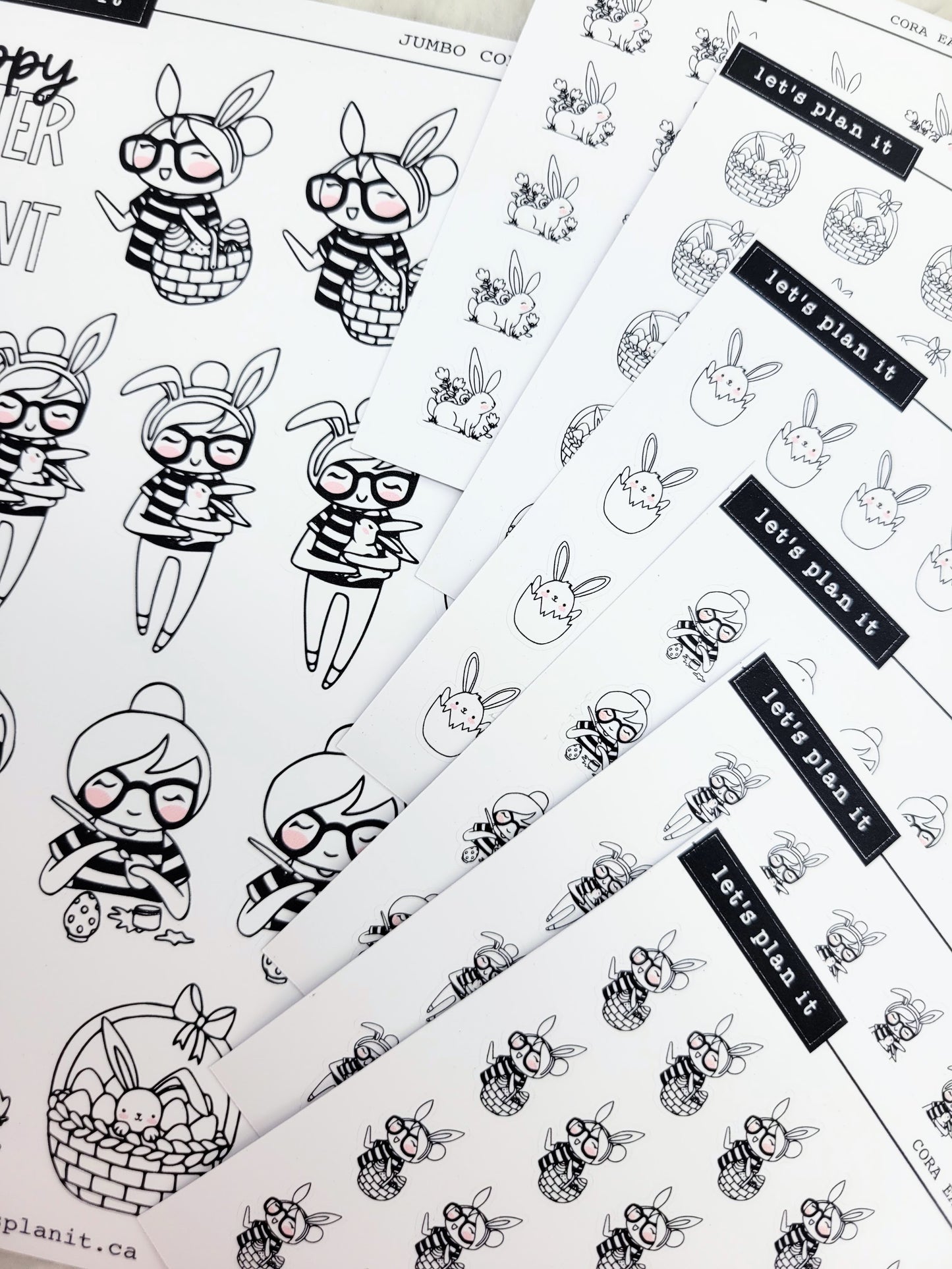 Cora | Easter | character stickers