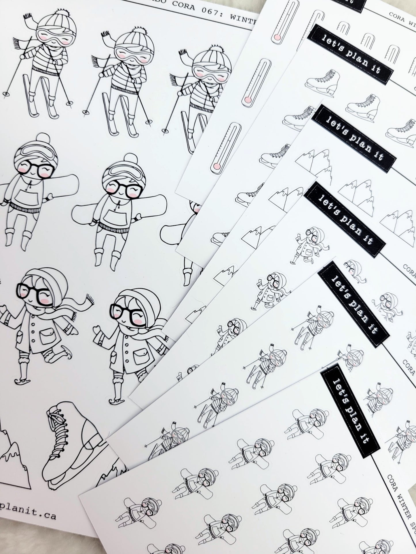 Cora | Winter Sport | character stickers