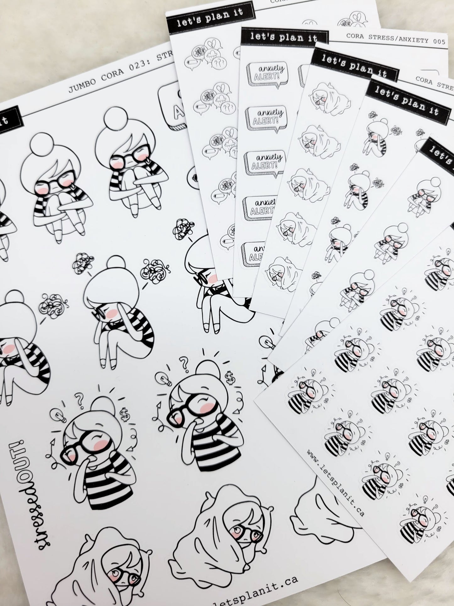 Cora | Stress/ Anxiety | character stickers