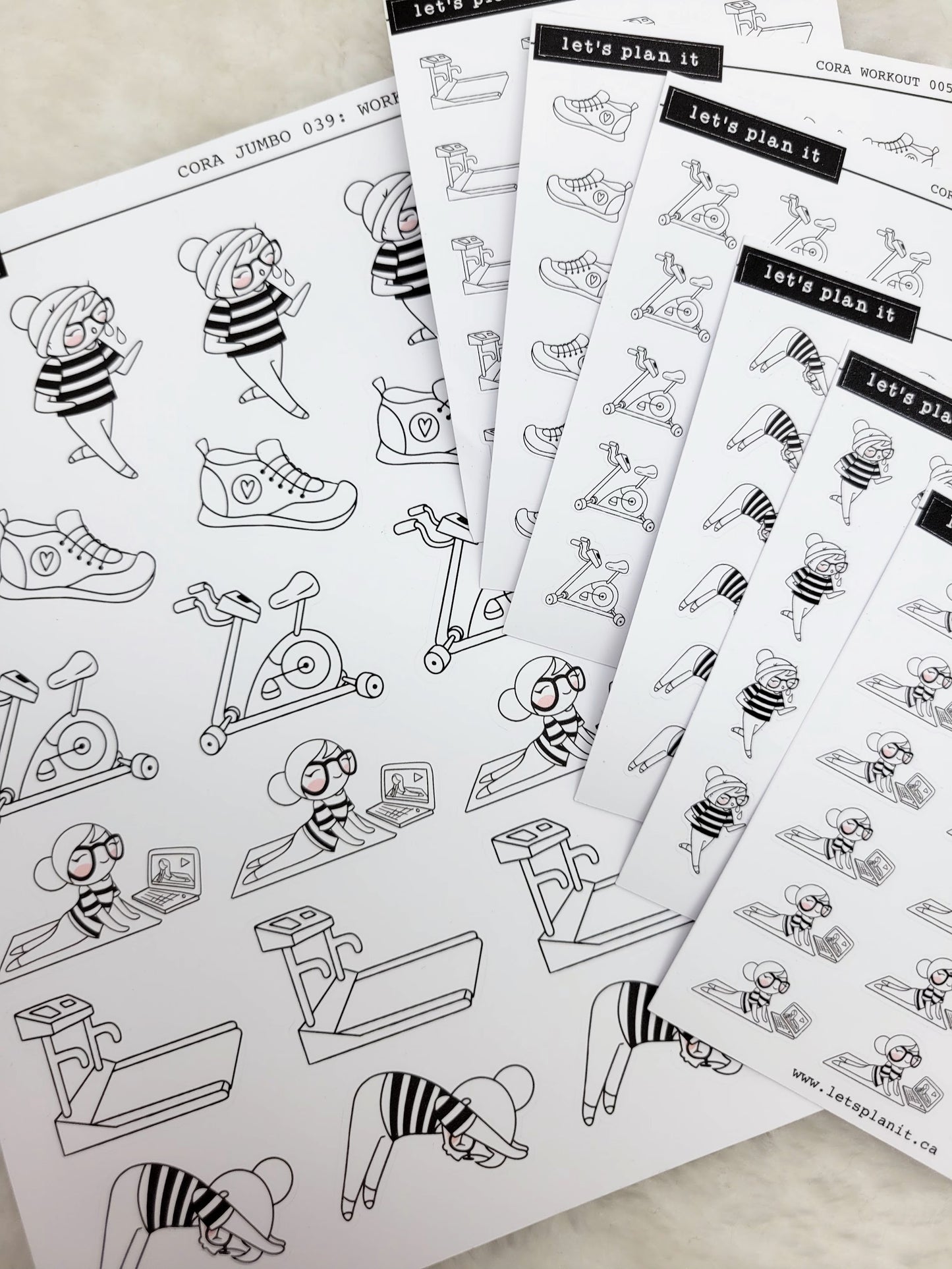 Cora | WORKOUT | character stickers