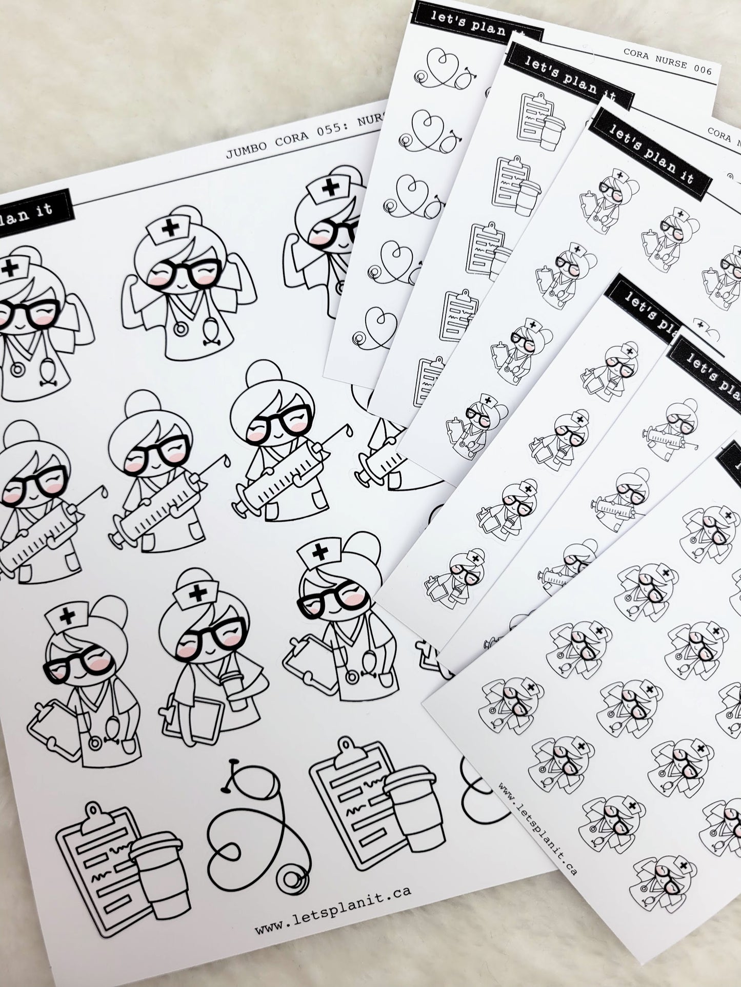Cora | NURSE | character stickers