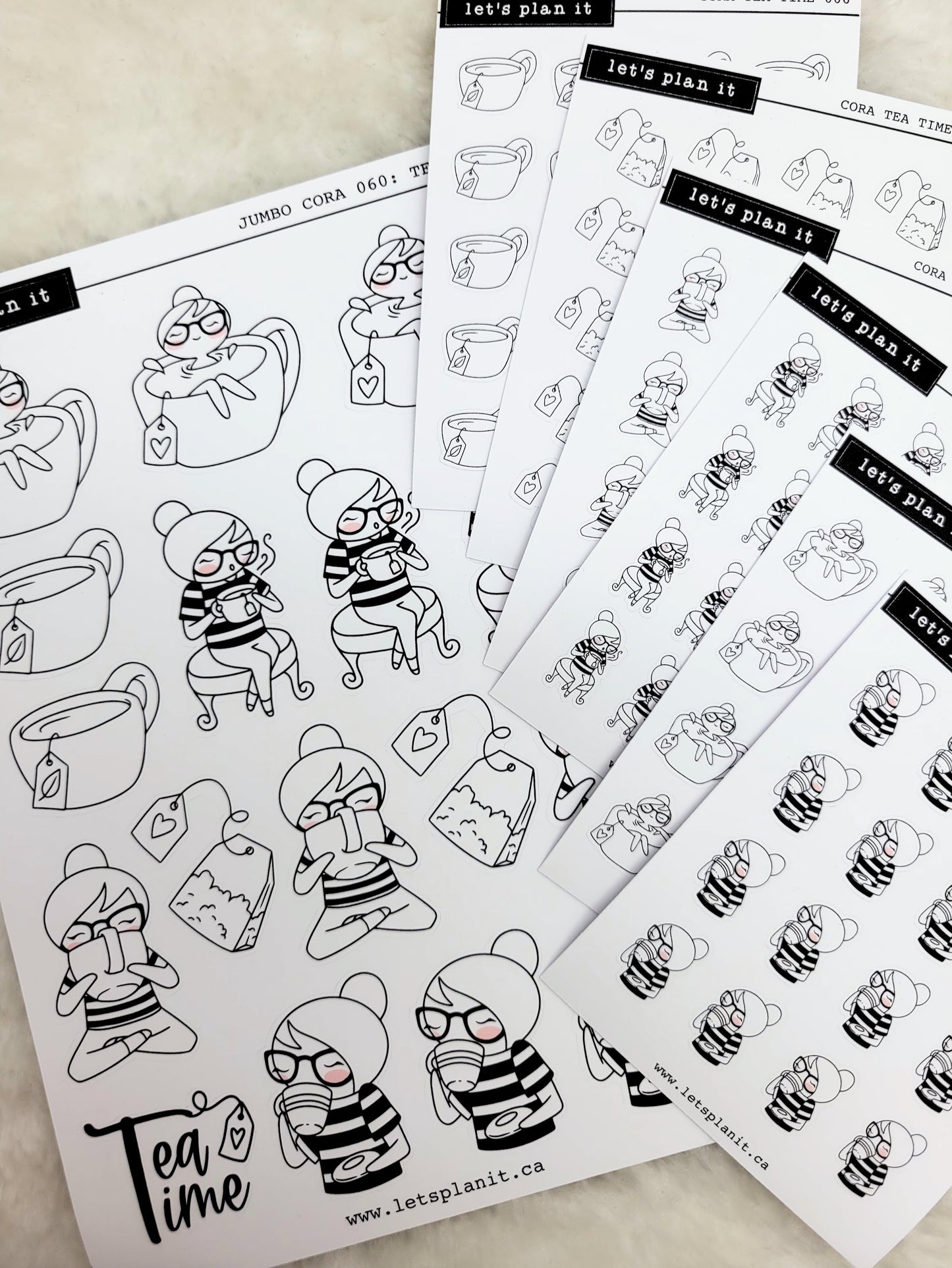 Cora | Tea Time | character stickers
