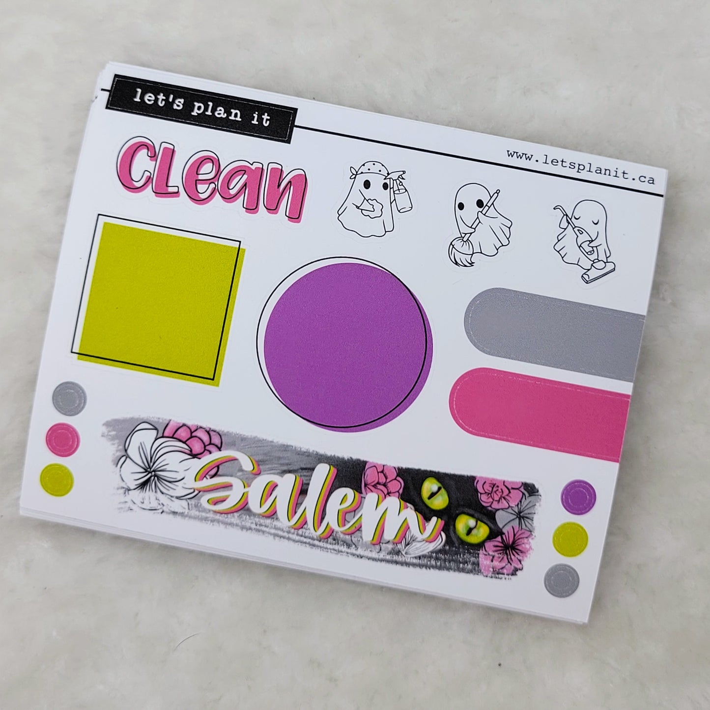 Name banner sticker sheets
