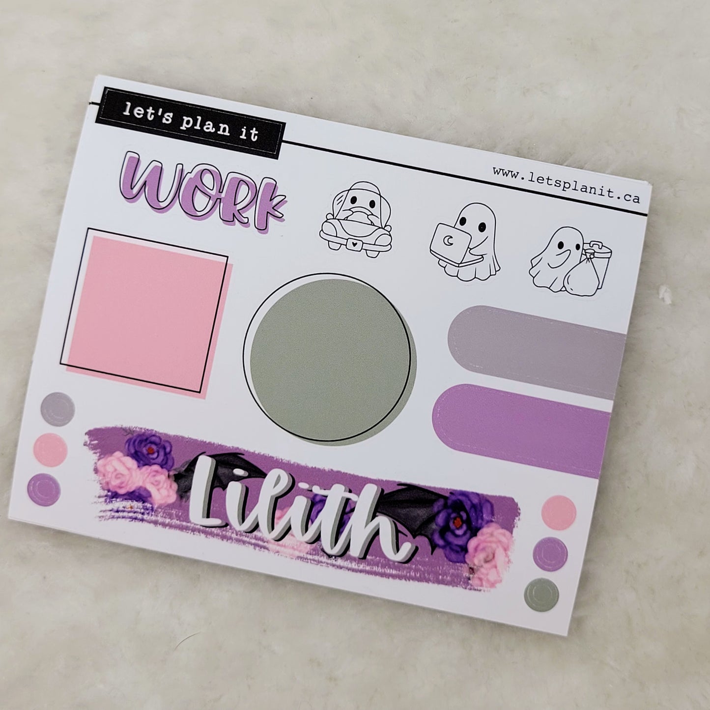 Name banner sticker sheets