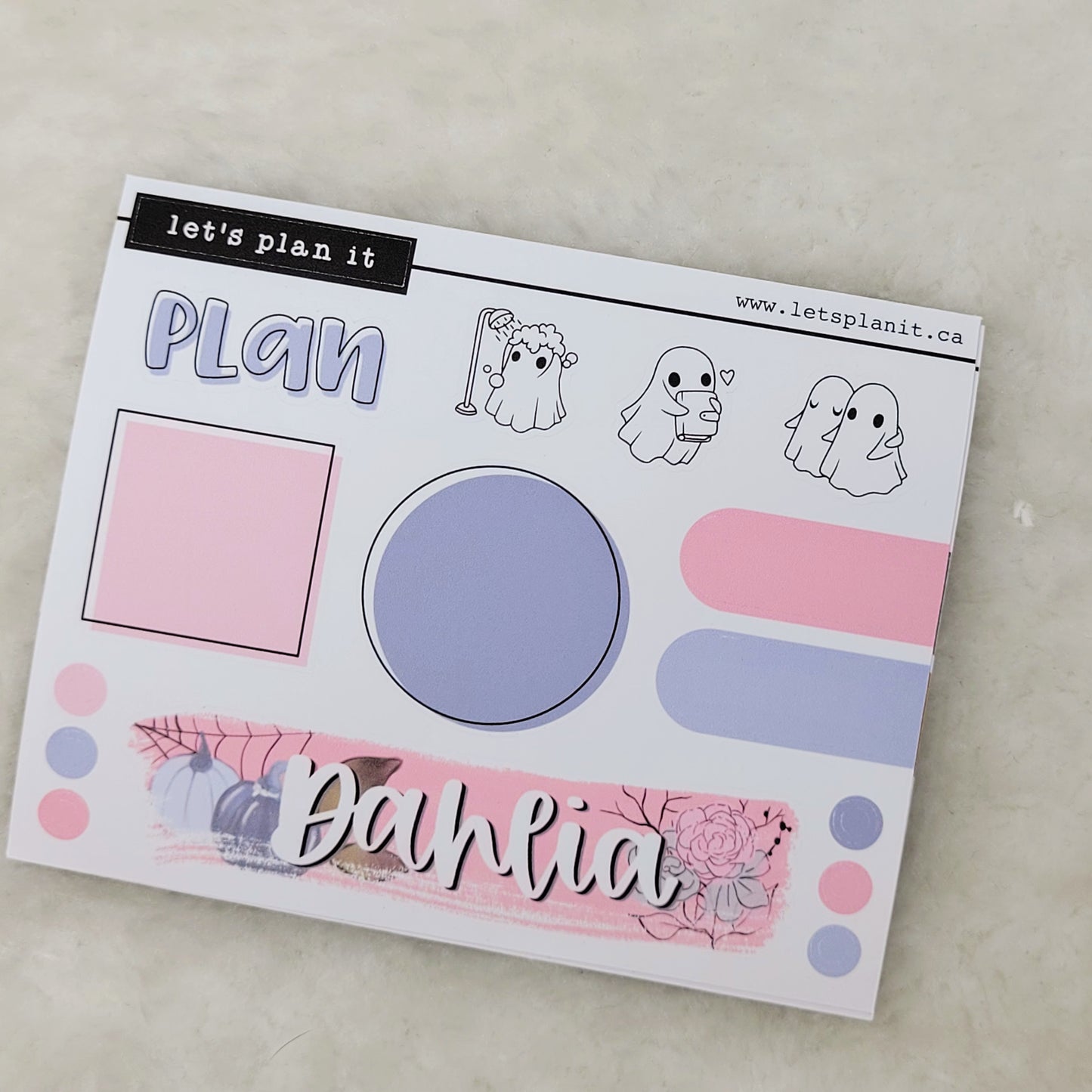 Name banner sticker sheets