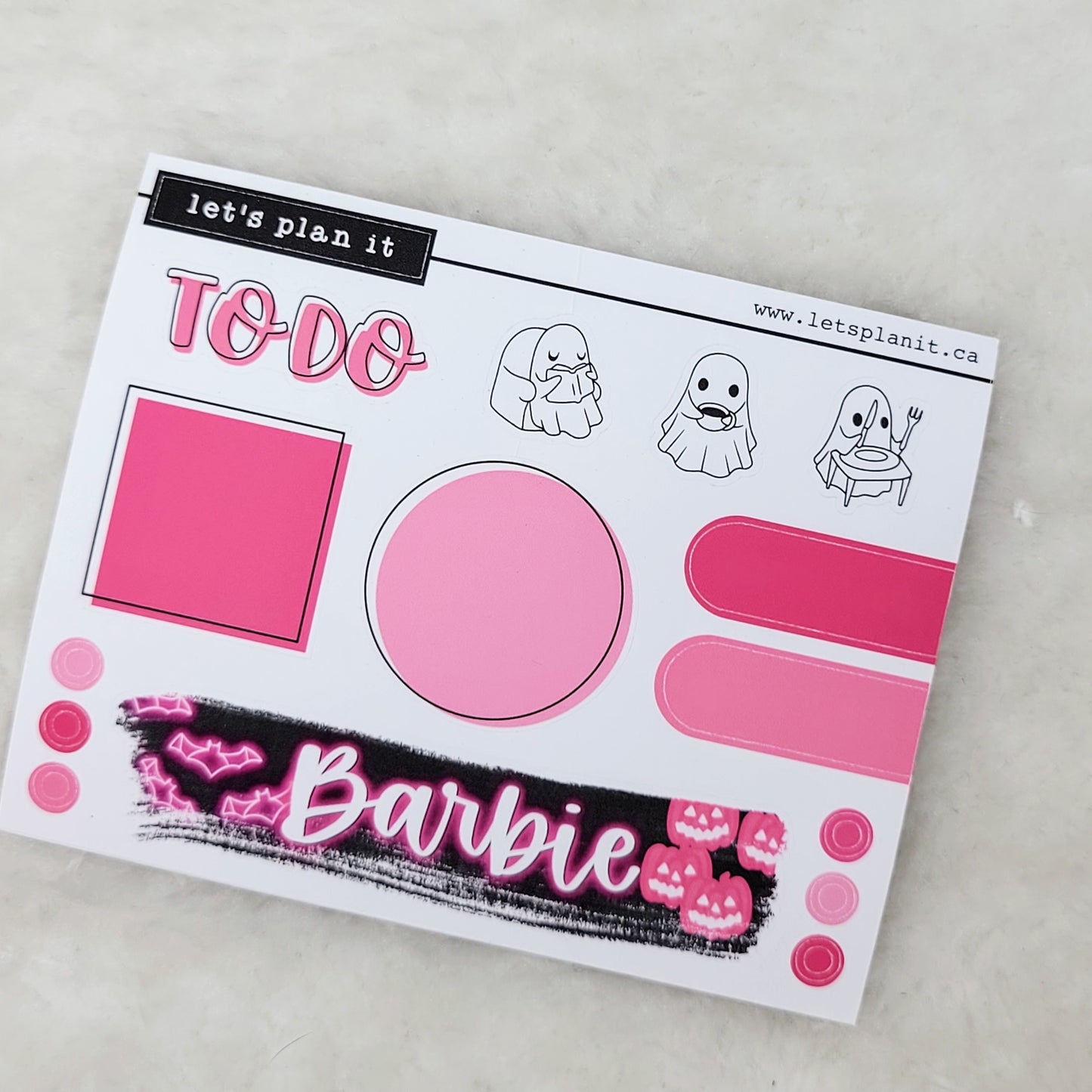 Name banner sticker sheets