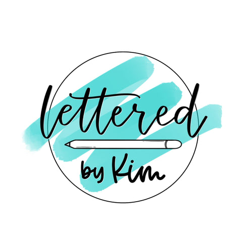 Lettered by Kim Scripts | SMALLER OPTION | 39 options