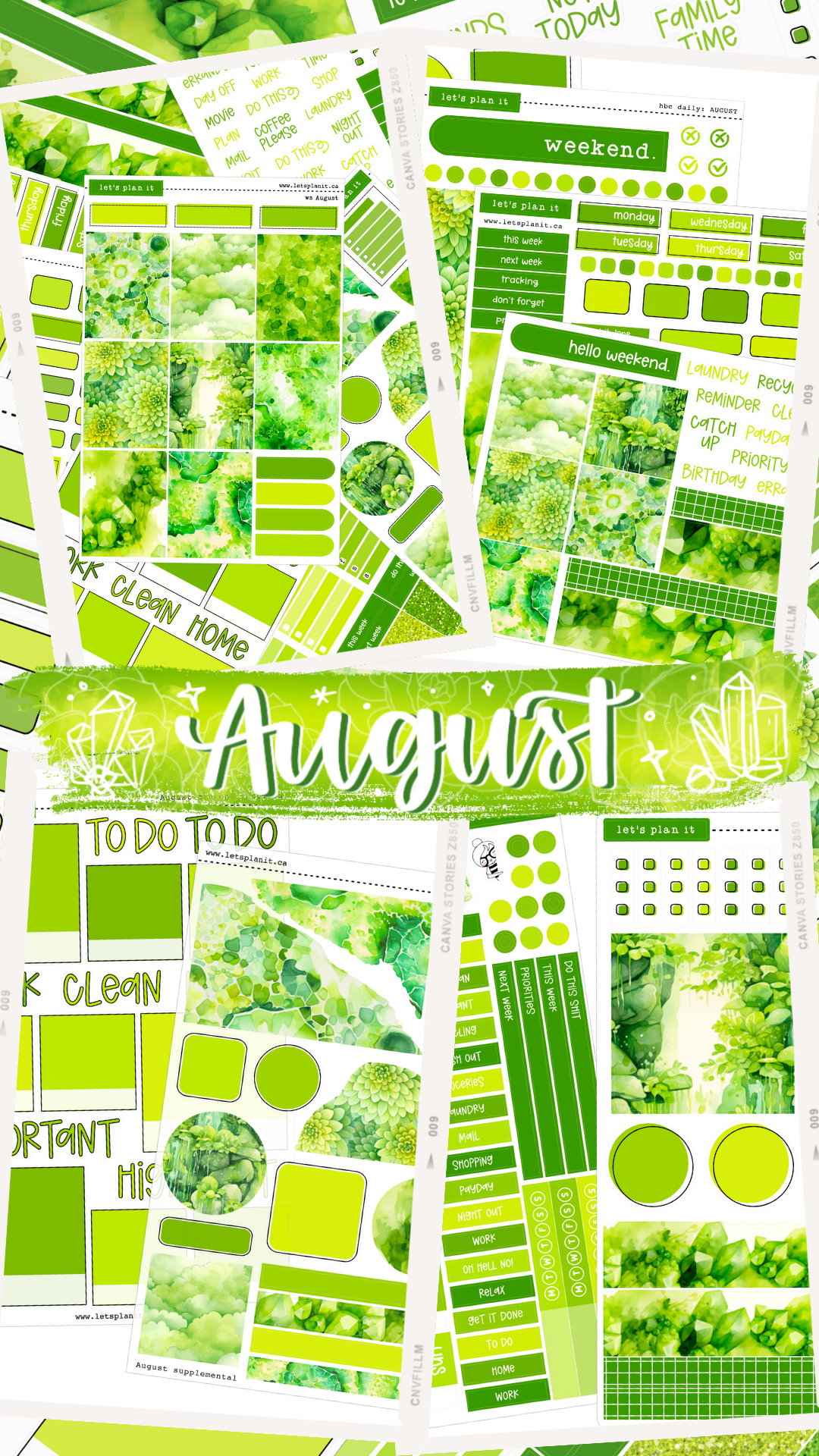 BIRTHSTONE COLLECTION | August | Weekly Kits
