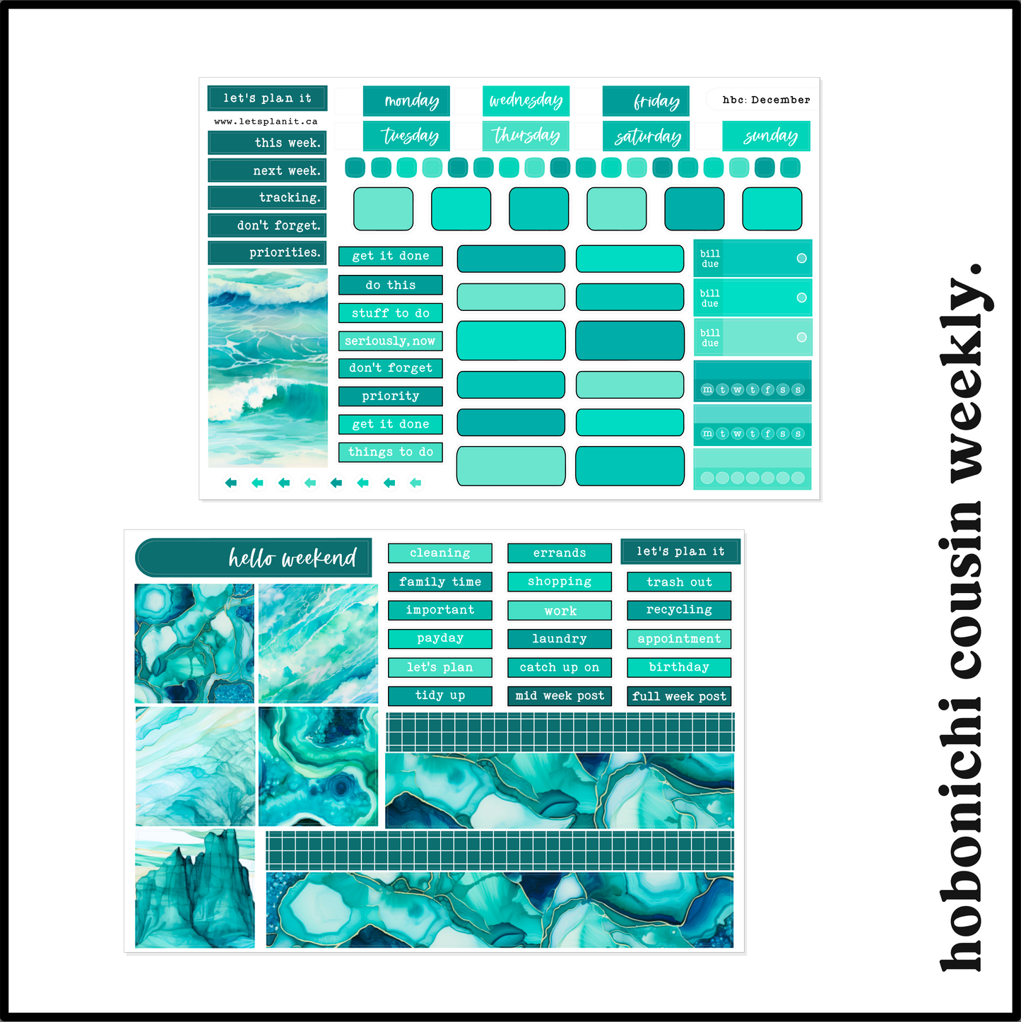 BIRTHSTONE COLLECTION | December | Weekly Kits