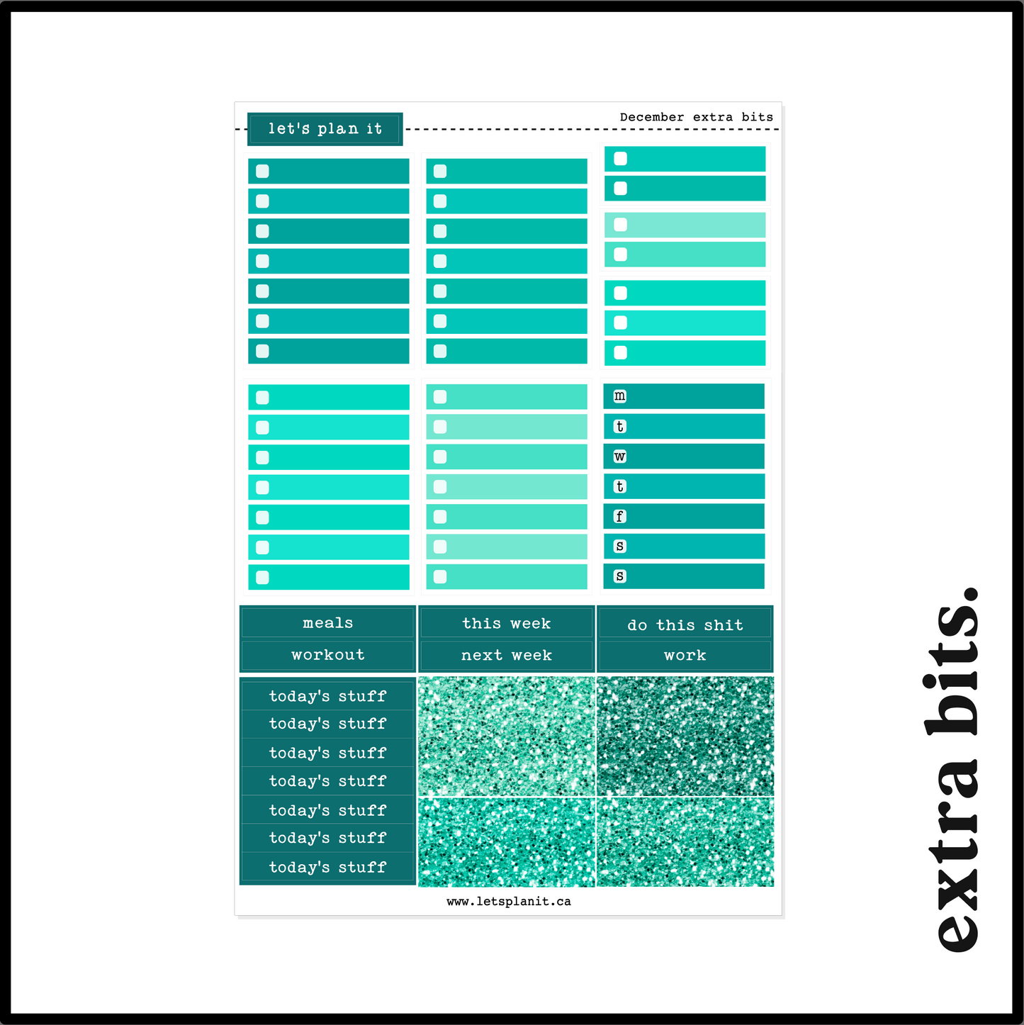 BIRTHSTONE COLLECTION | December | Weekly Kits