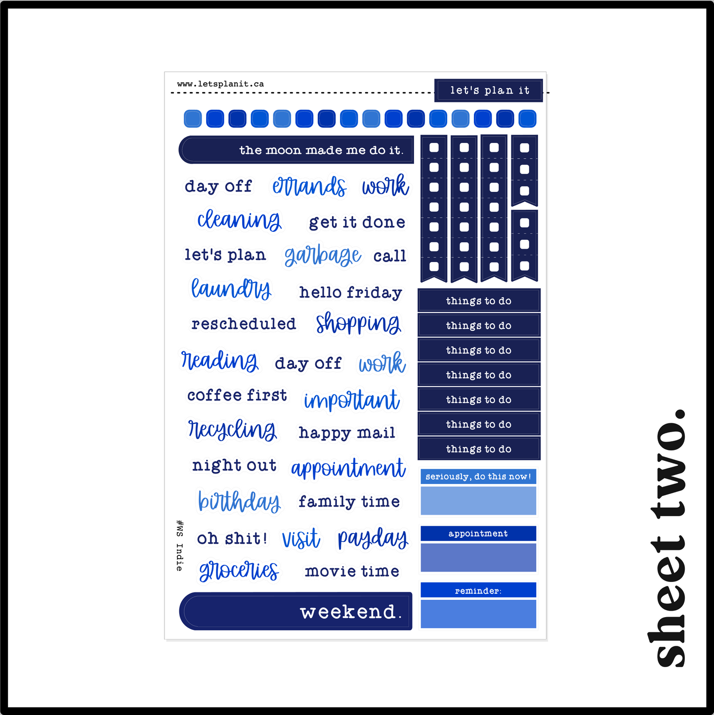 INDIE COLLECTION | Weekly Kits