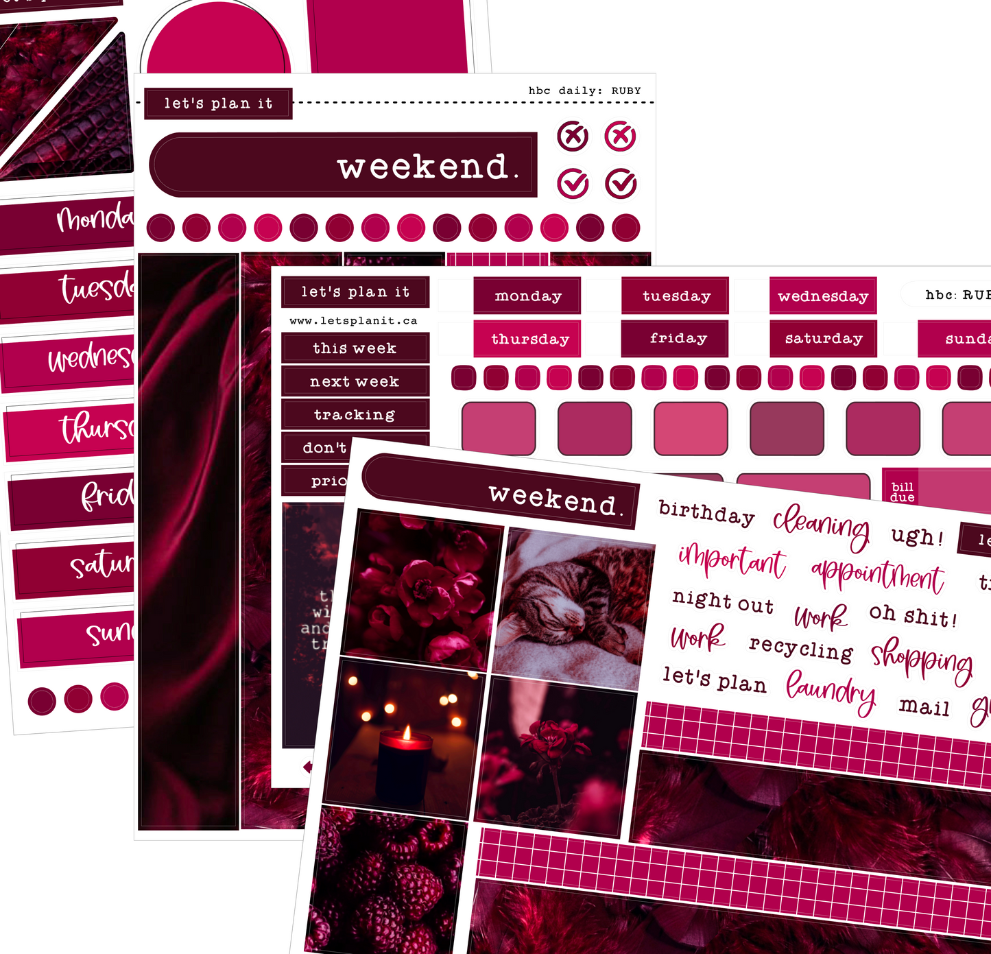 RUBY COLLECTION | Weekly Kits