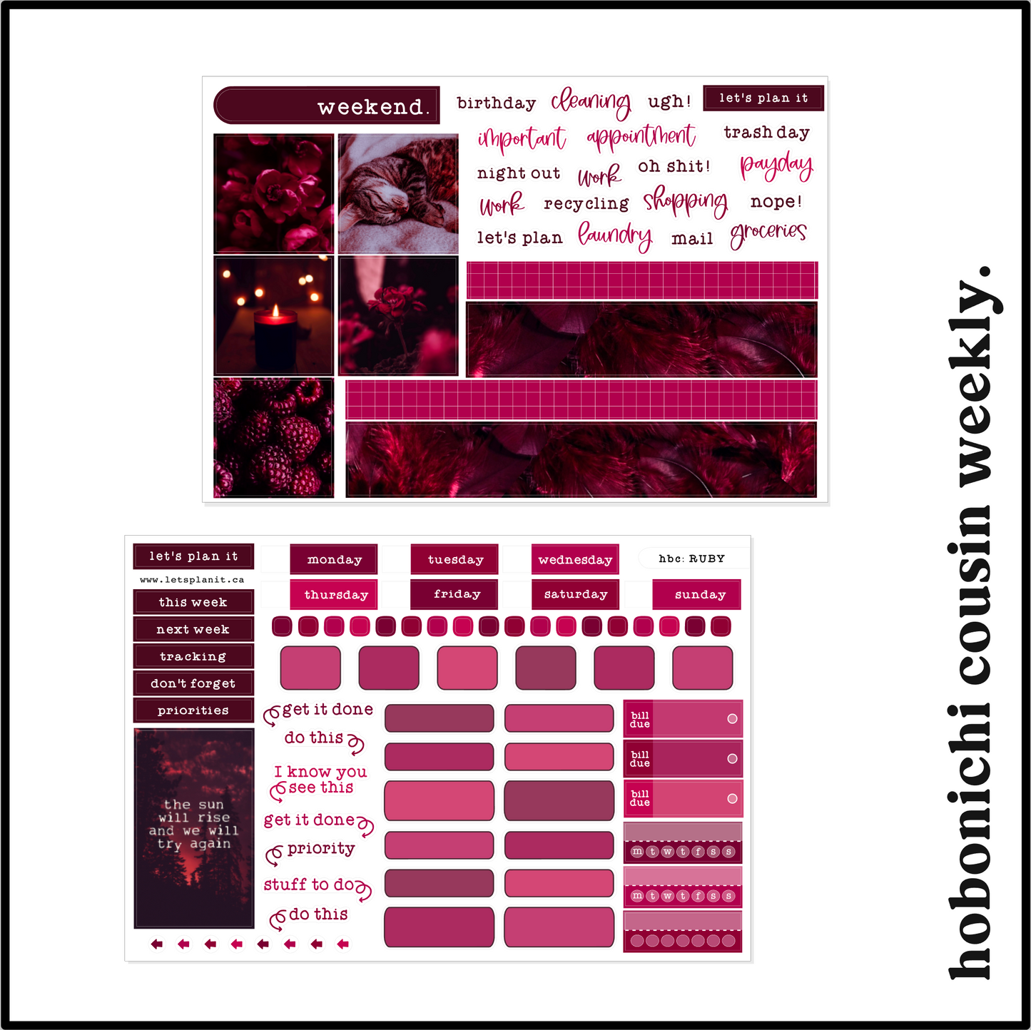 RUBY COLLECTION | Weekly Kits