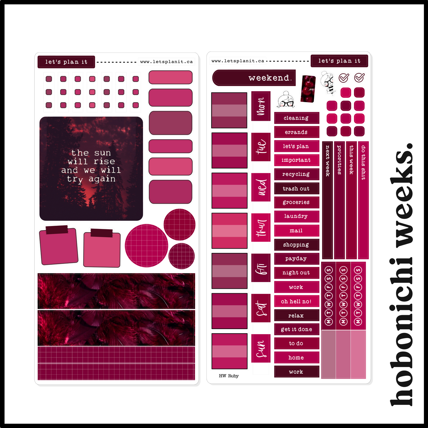 RUBY COLLECTION | Weekly Kits