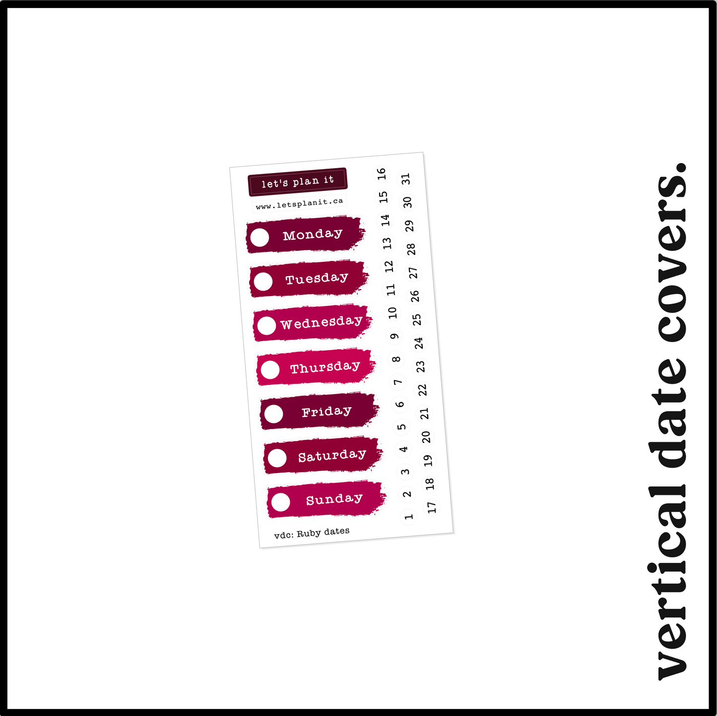 RUBY COLLECTION | Weekly Kits