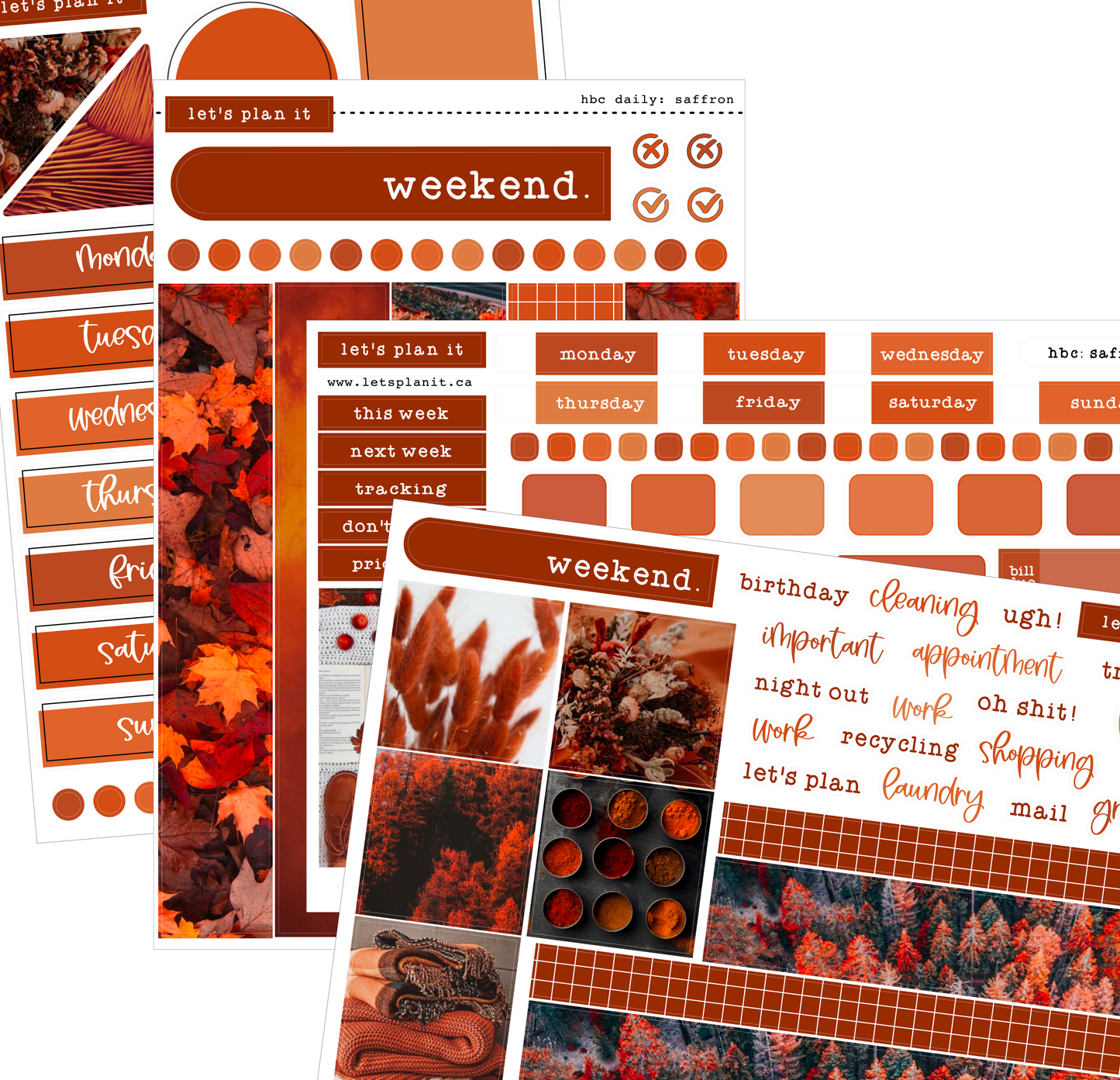 SAFFRON COLLECTION | Weekly Kits