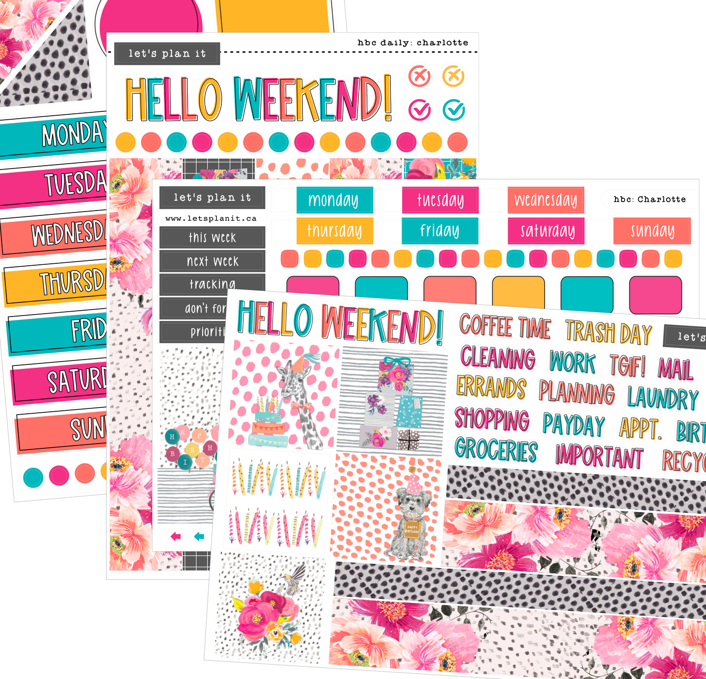 CHARLOTTE COLLECTION | Weekly Kits