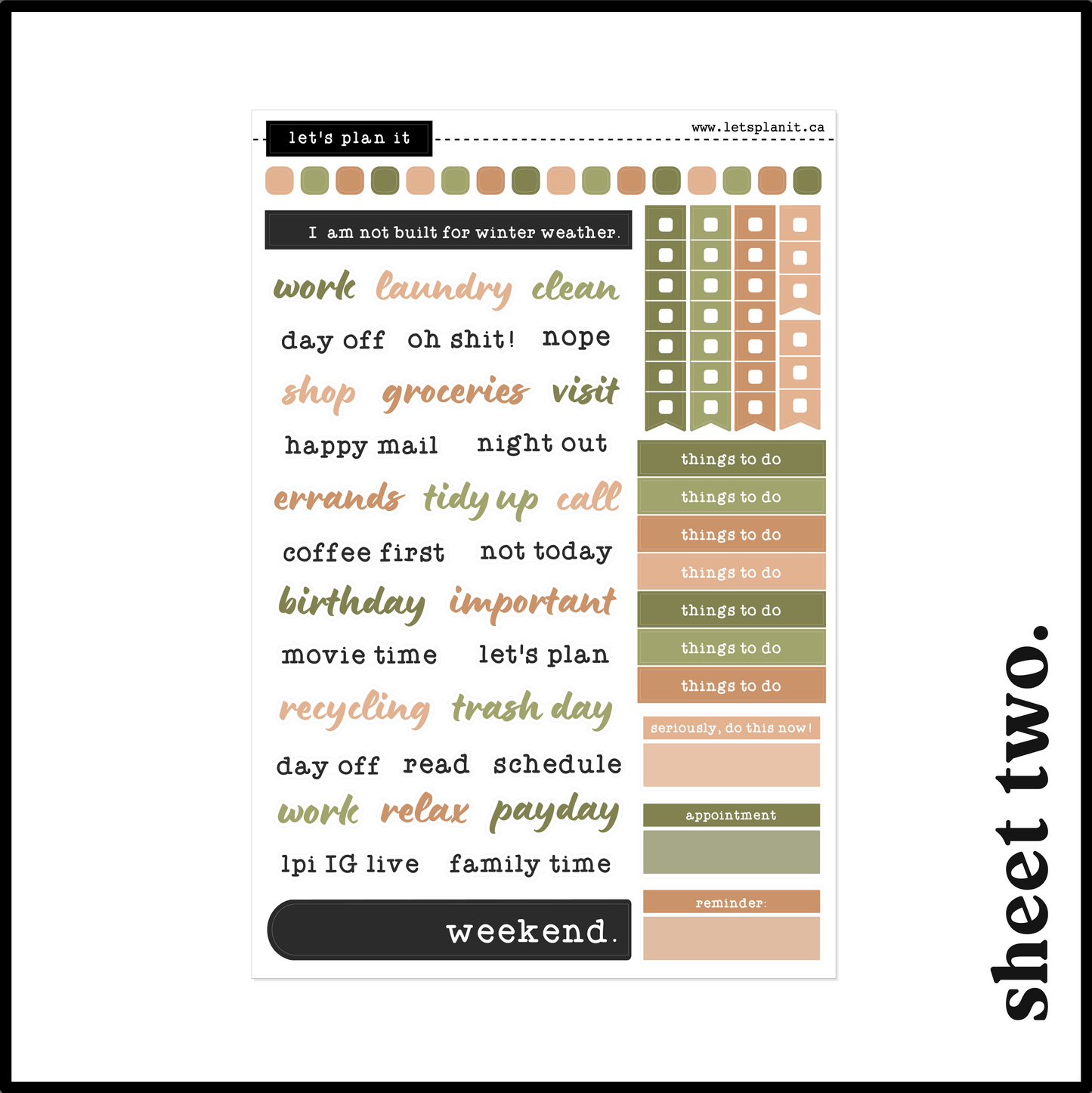 ARDEN COLLECTION | Weekly Kits