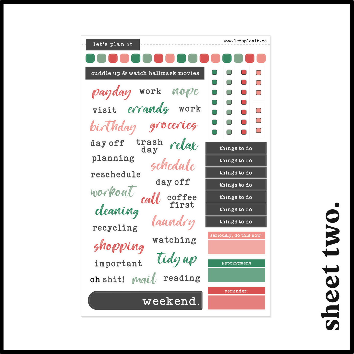 CLARA COLLECTION | Weekly Kits