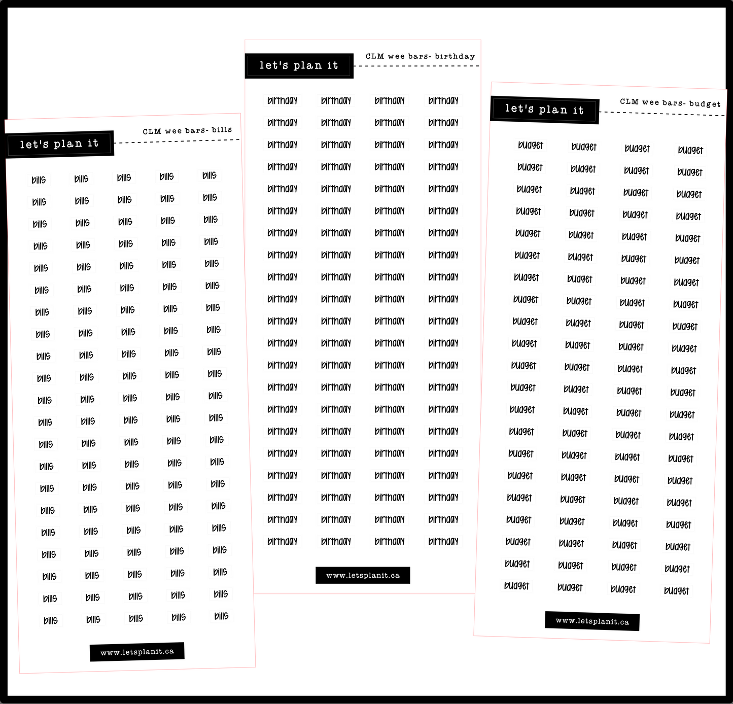 Wee Bars - Functional Scripts | 84 options!