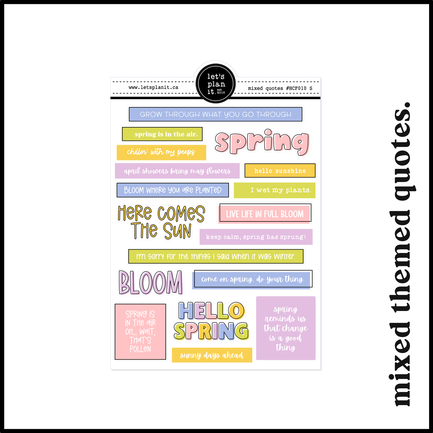 SPRING FUNCTIONALS | Planning Essentials