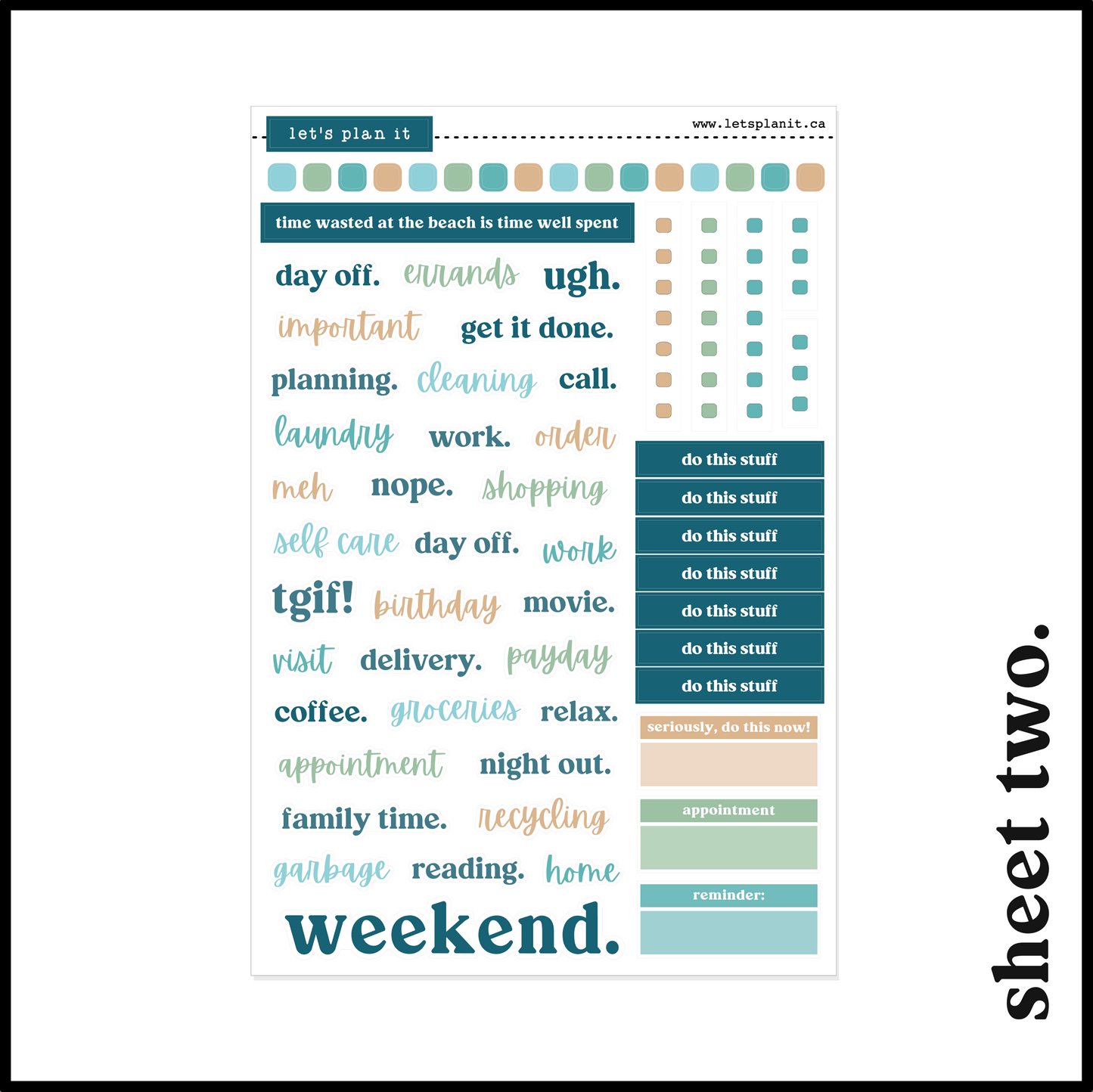 SEYCHELLE COLLECTION | Weekly Kits