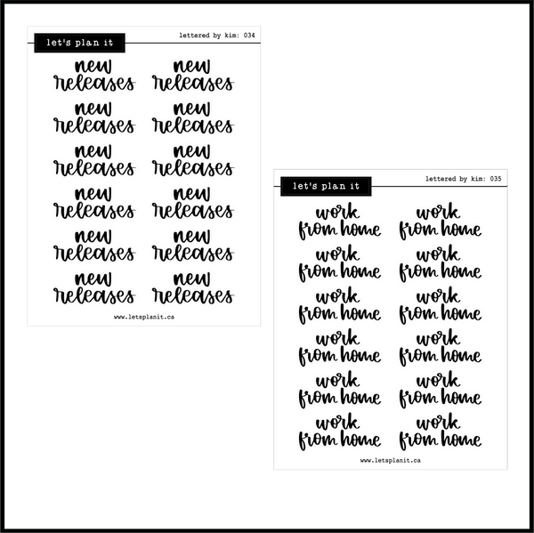 Lettered by Kim Scripts | SMALLER OPTION | 39 options