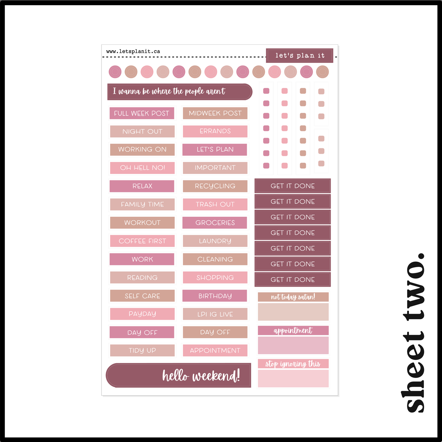 PEARL COLLECTION | Weekly Kits
