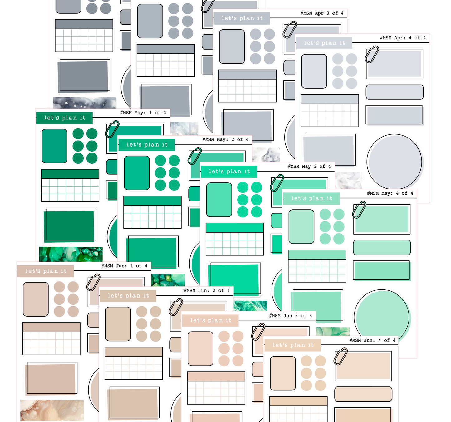BIRTHSTONE COLLECTIONS | Premium Matte paper