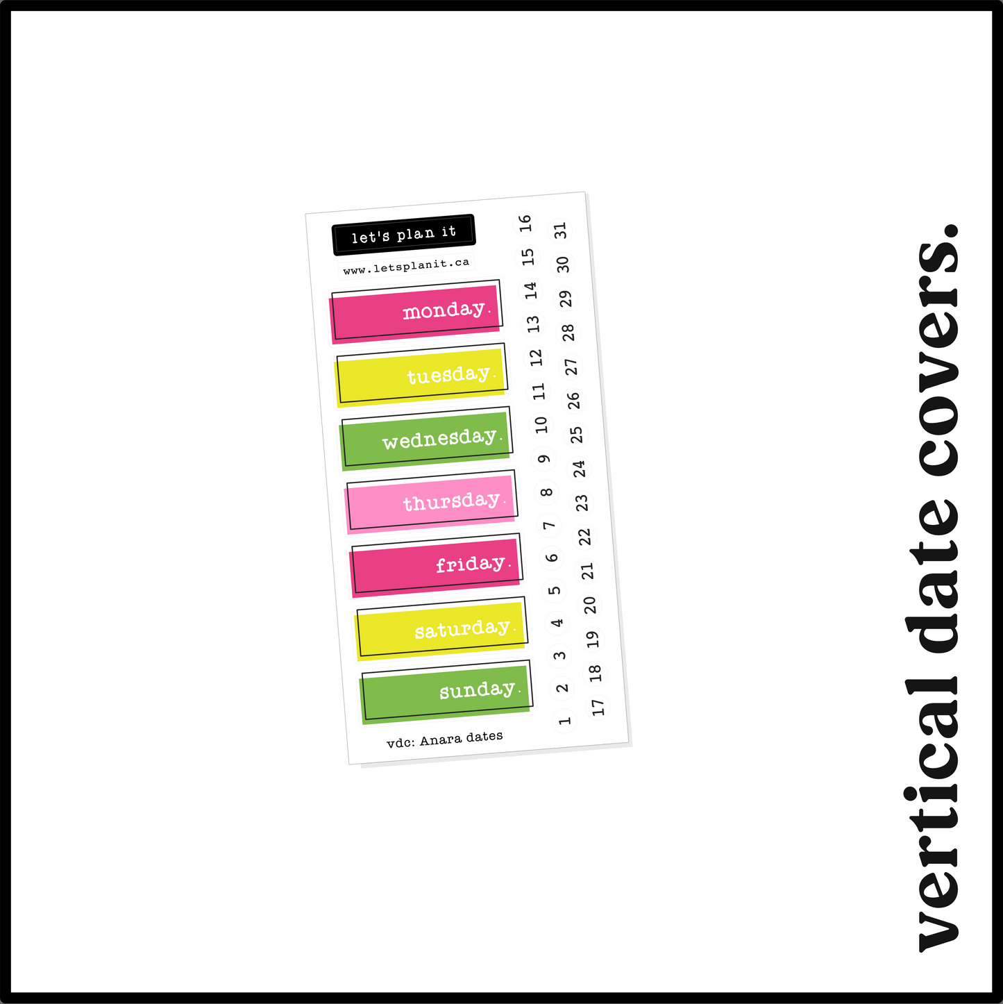 ANARA COLLECTION | Weekly Kits
