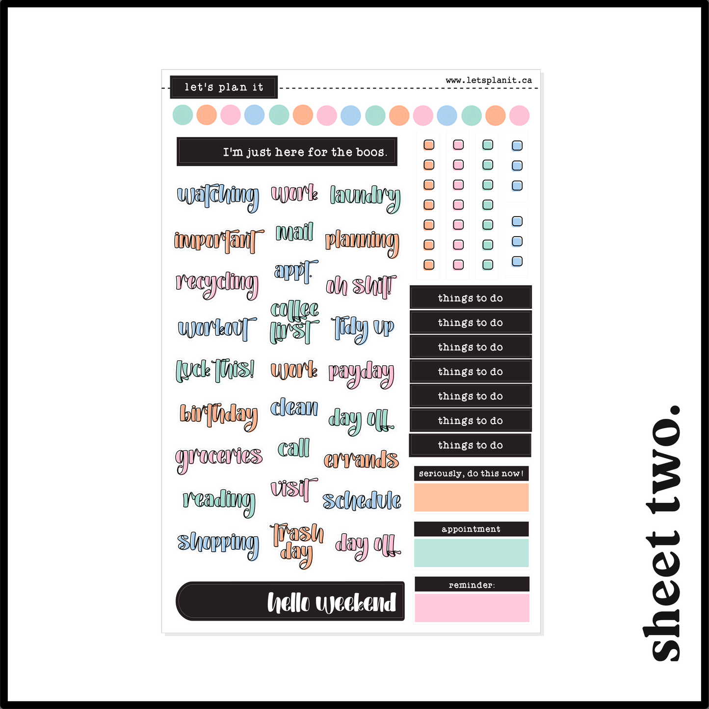 CANDY COLLECTION | Weekly Kits