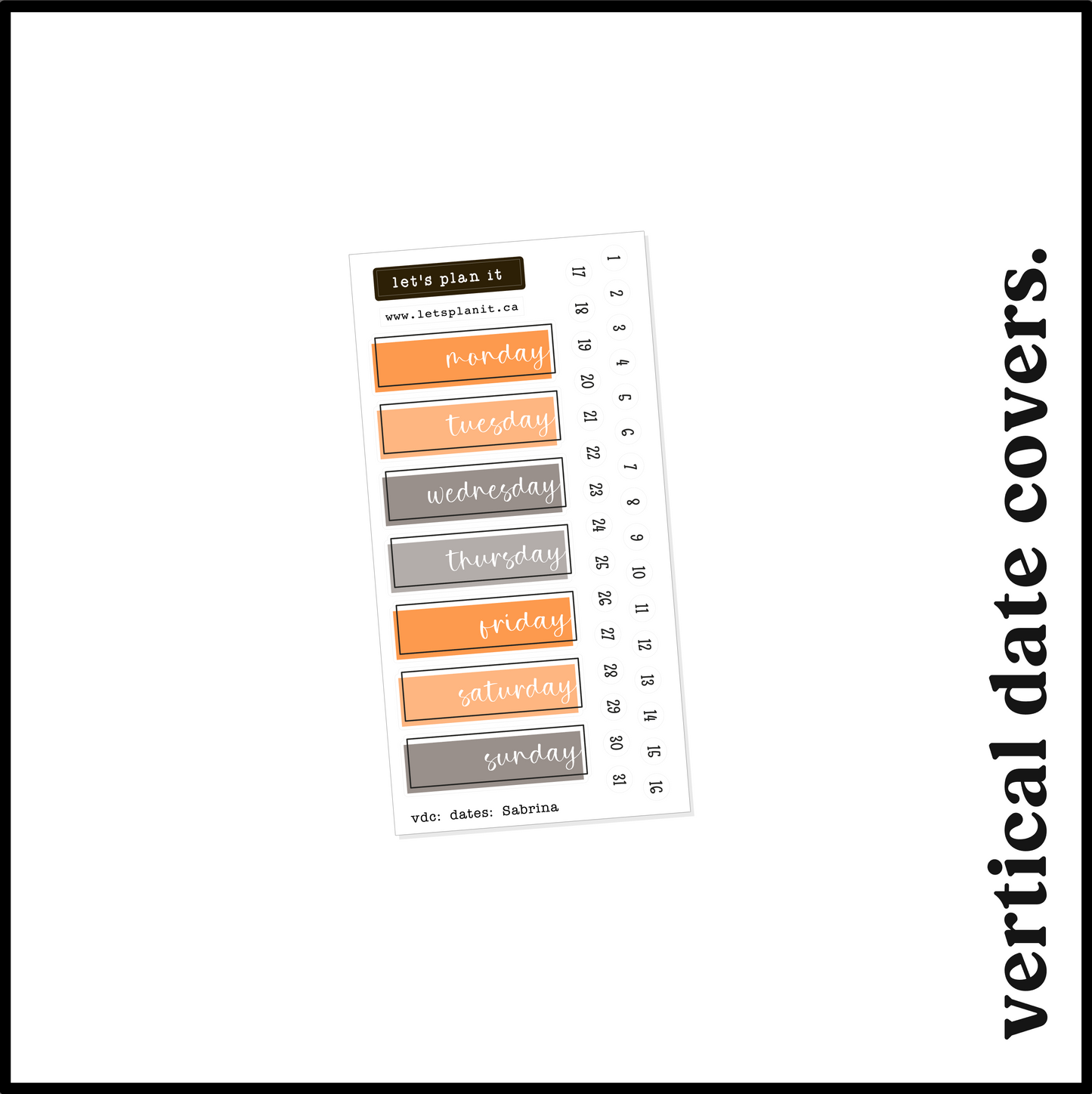 SABRINA COLLECTION | Weekly Kits