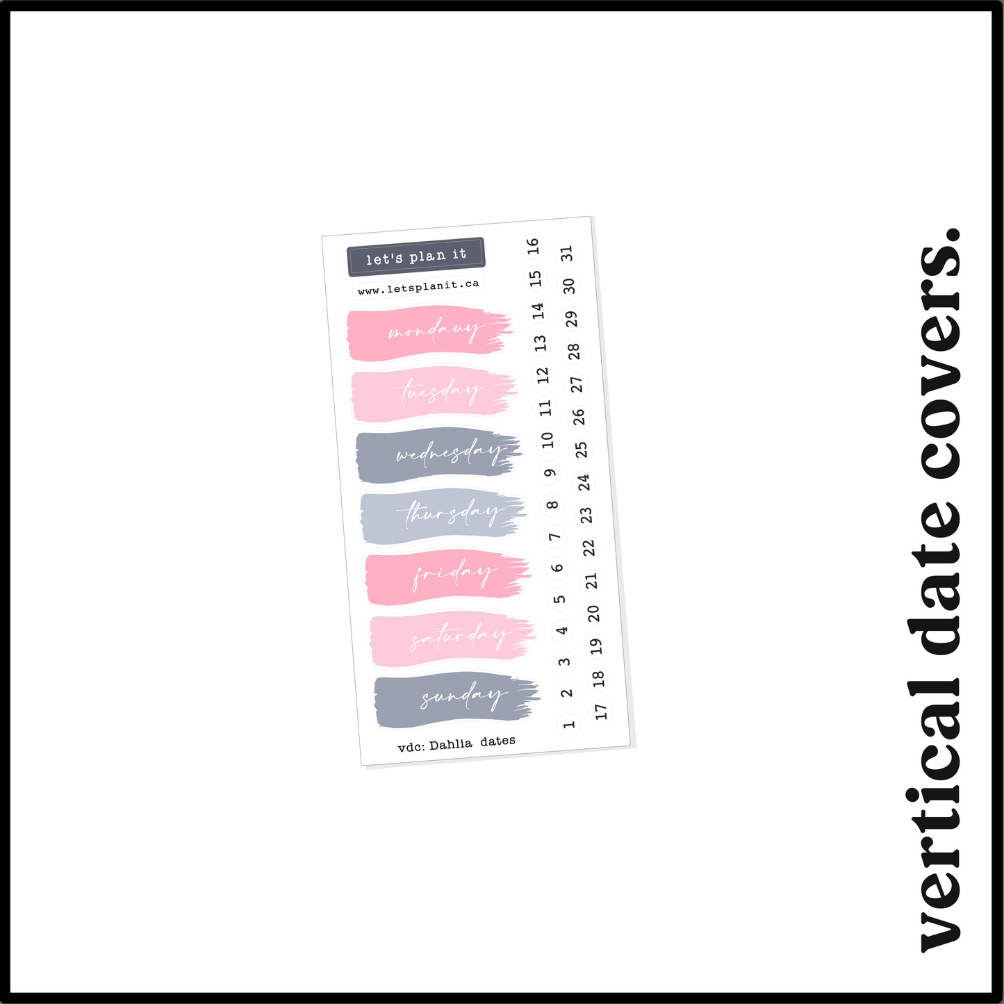 DAHLIA COLLECTION | Weekly Kits