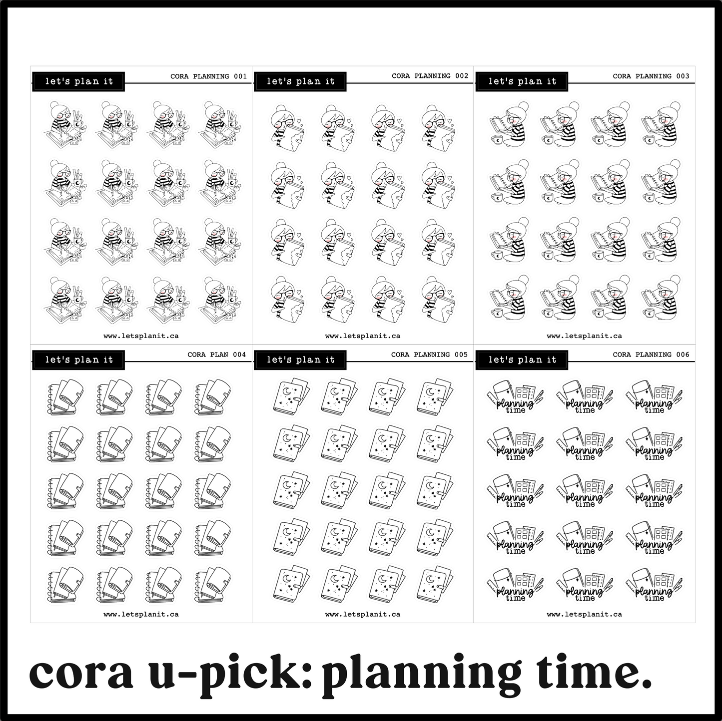 Cora | Planning Time | character stickers