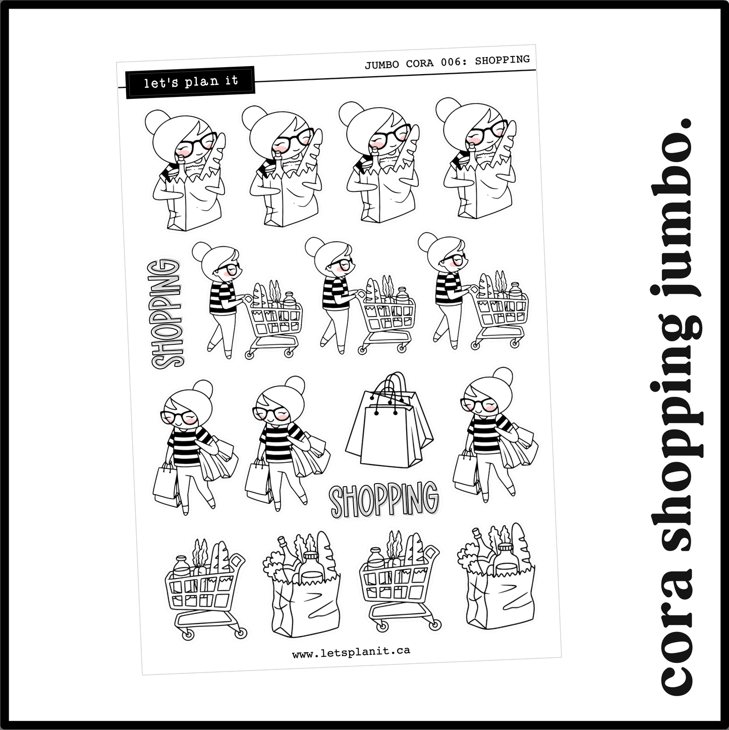 Cora | Shopping | character stickers