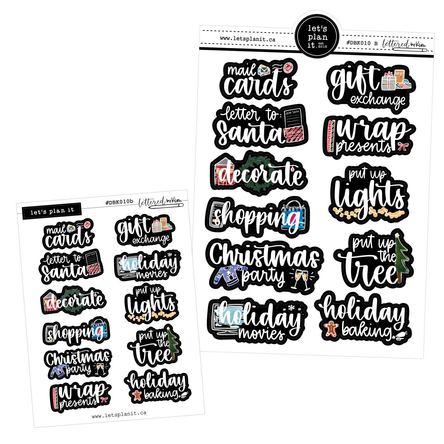 Lettered by Kim - Christmas Bucket List