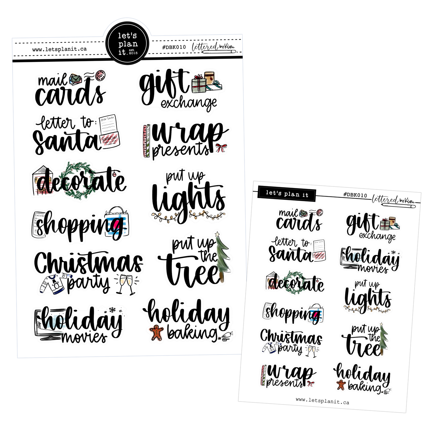 Lettered by Kim - Christmas Bucket List