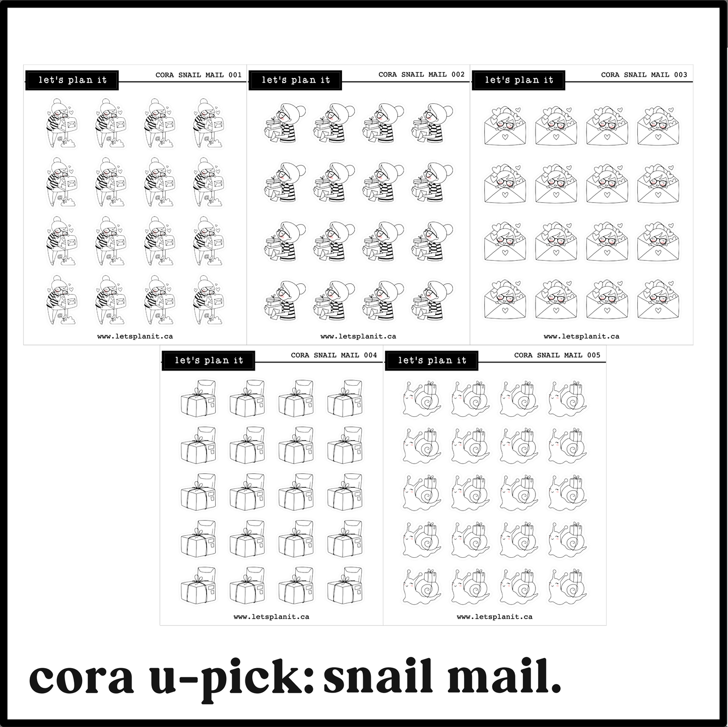 Cora | Snail Mail | character stickers