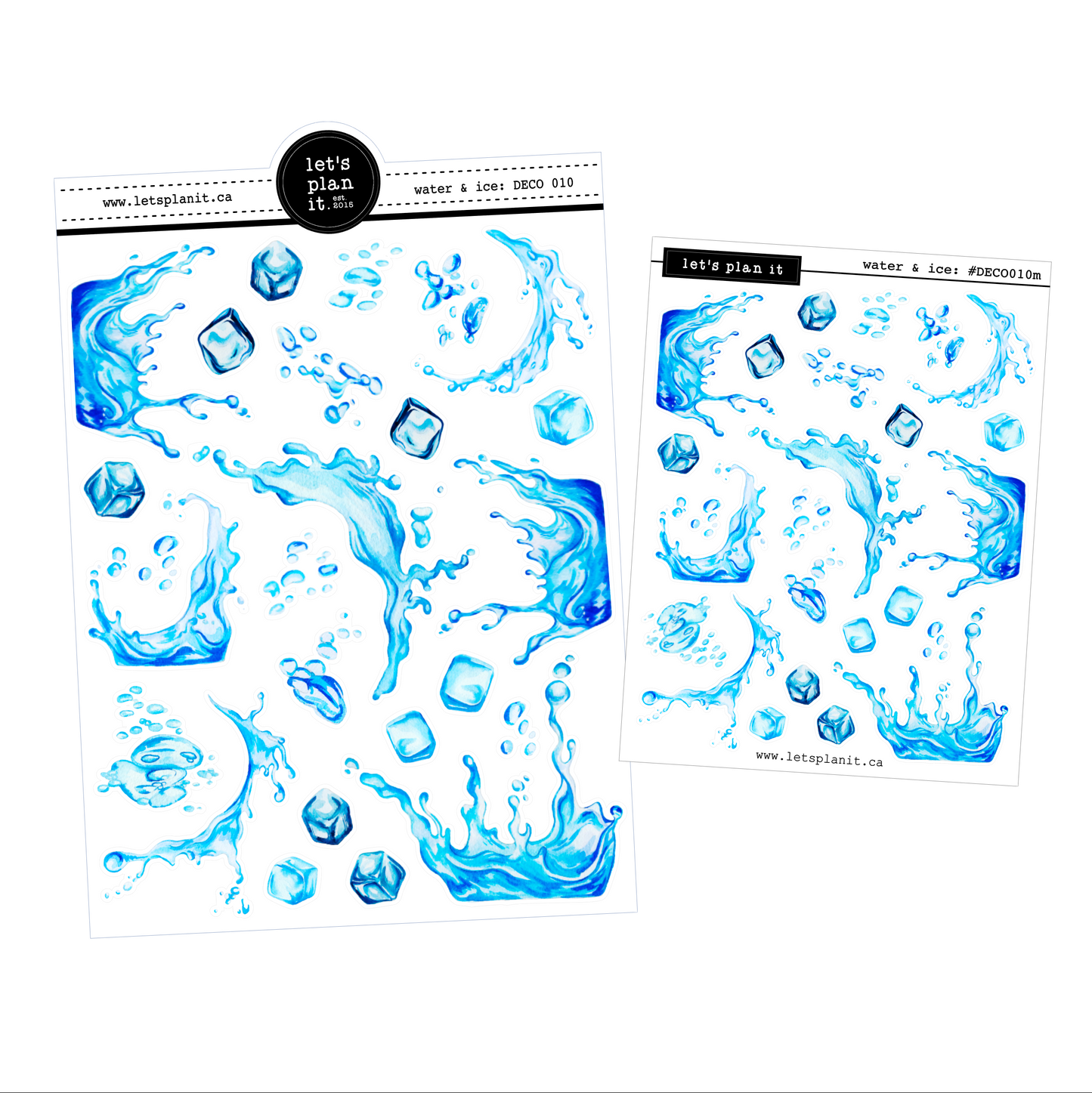 Water & Ice | Deco stickers | 2 sizes