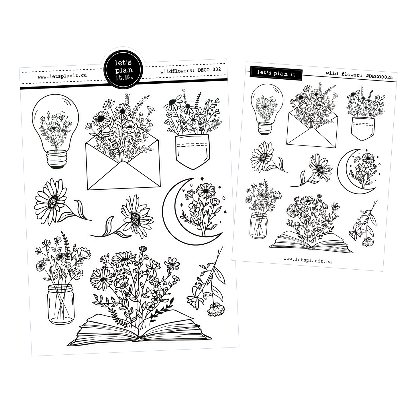 Wildflowers | Deco stickers | 2 sizes