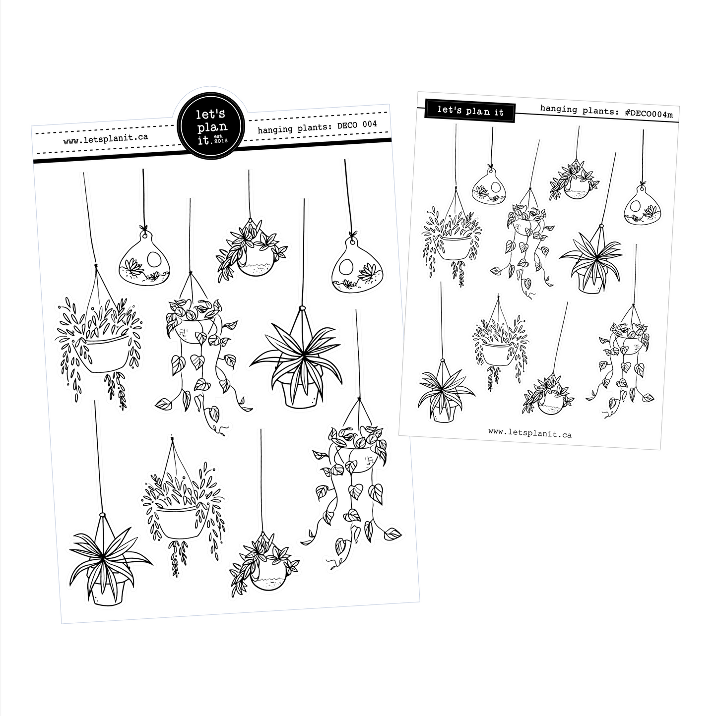Hanging Plants | Deco stickers | 2 sizes
